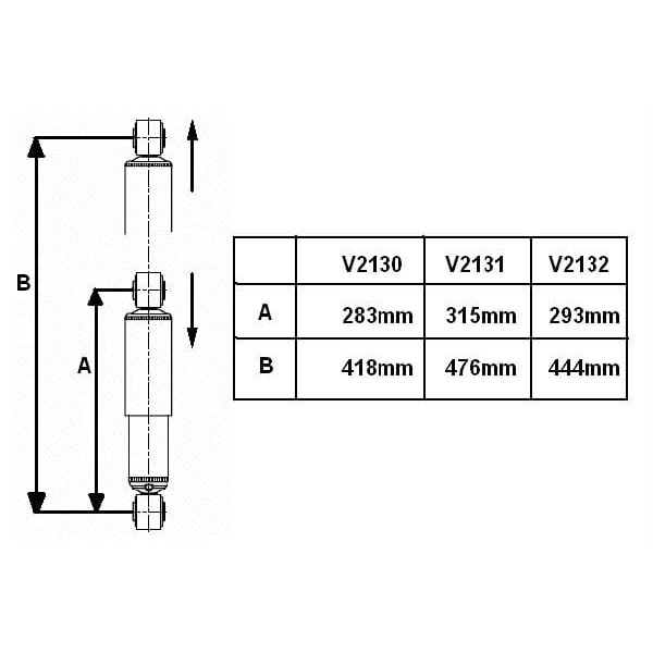 MONROE V2130 Amortisör Arka Ducato / Boxer / Jumper 06- 283-418Mm