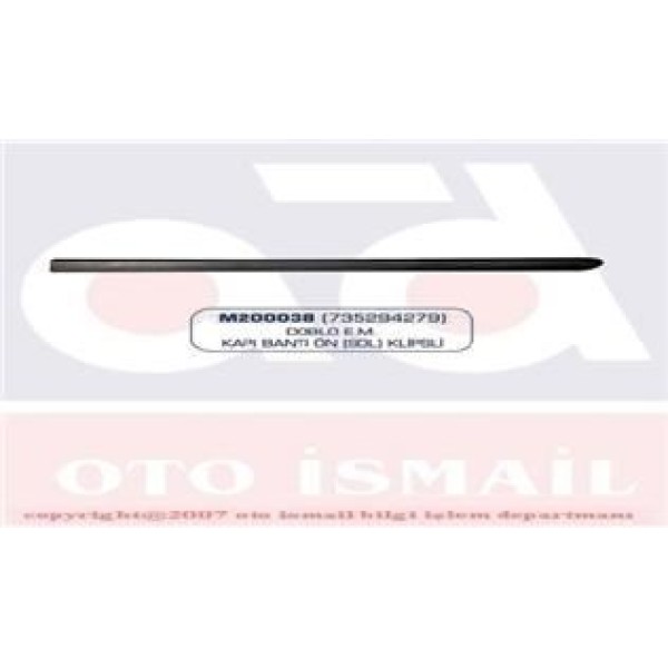 MARAL 200038 Kapı Bandı Ön Sol Doblo 00-04 Klipslı