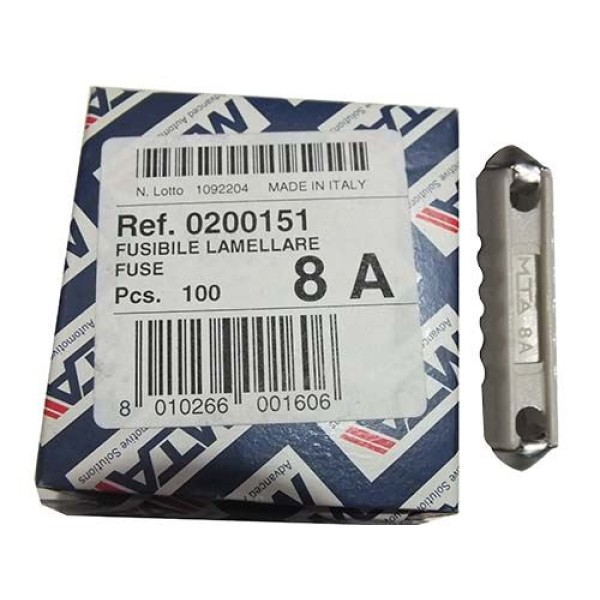 MTA 2501 Tas Sigorta 8 Amper Beyaz 