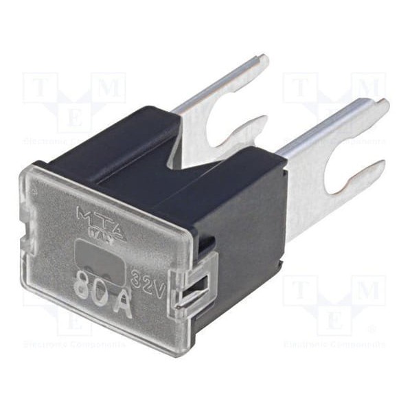 MTA 2595 Ayaklı Erkek Sigorta 80 Amper Siyah 