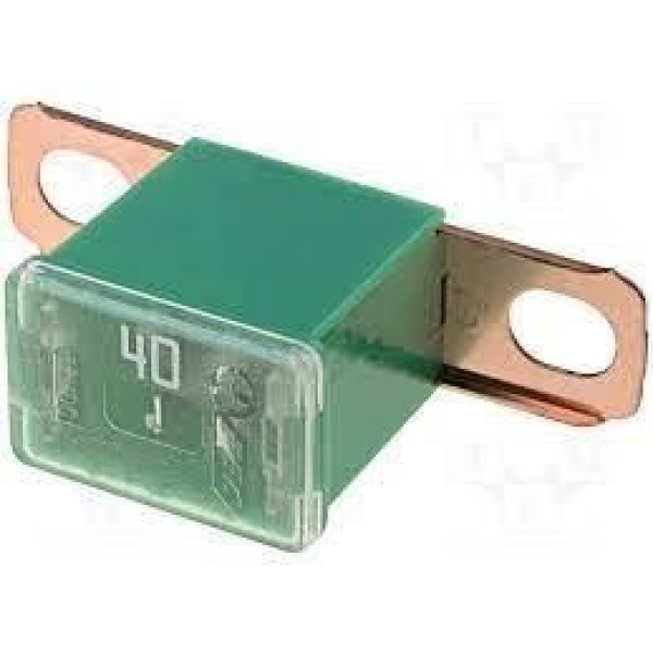 MTA 2634 Yan Ayaklı Sigorta 40 Amper Yesıl 