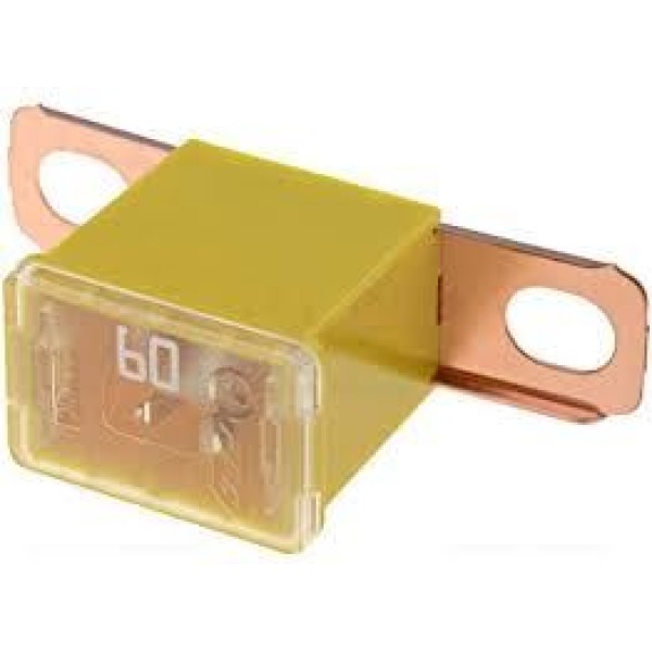 MTA 2636 Yan Ayaklı Sigorta 60 Amper Sarı