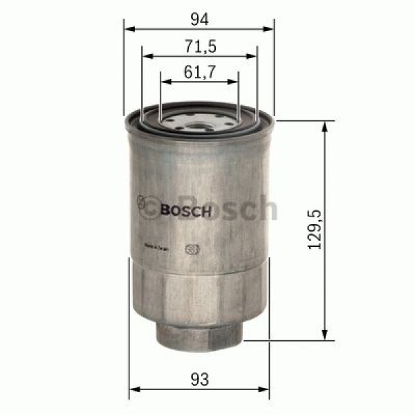 NEWTECH J31973-44001-NF Mazot Filtresi H100L300Starex 97- 2,5D-2,5Tdcanter Vfe511Fuso Fe711 Uzun Tıp 