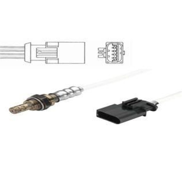 NGK 43 Oza495-Rv1 Oksijen Sensörü Mini Cooper Rover 45 1.8 Turbo Landrover 2.5 V6 