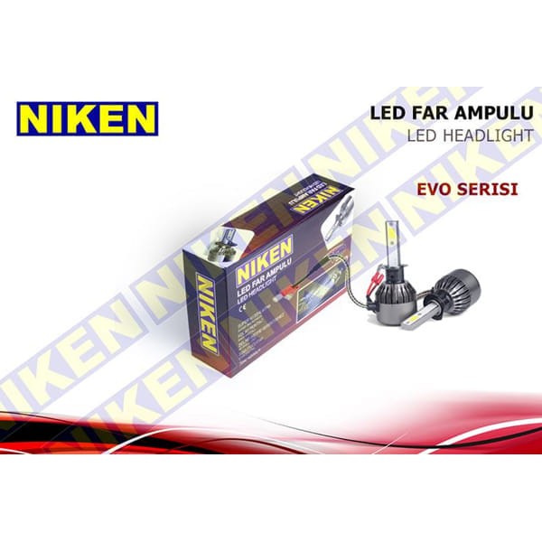 NIKEN 120020201 Ampül 12V H3 Led Xenon Set (Evo Serisi) 