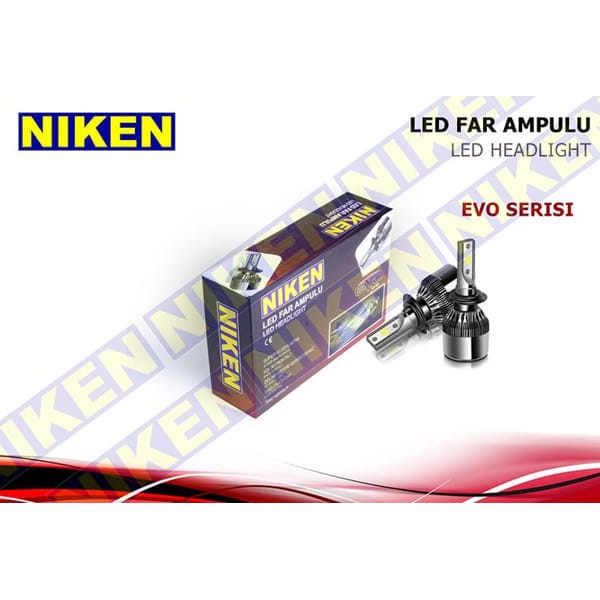 NIKEN 120020501 Ampül 12V H10 Led Xenon Set (Evo Serisi)