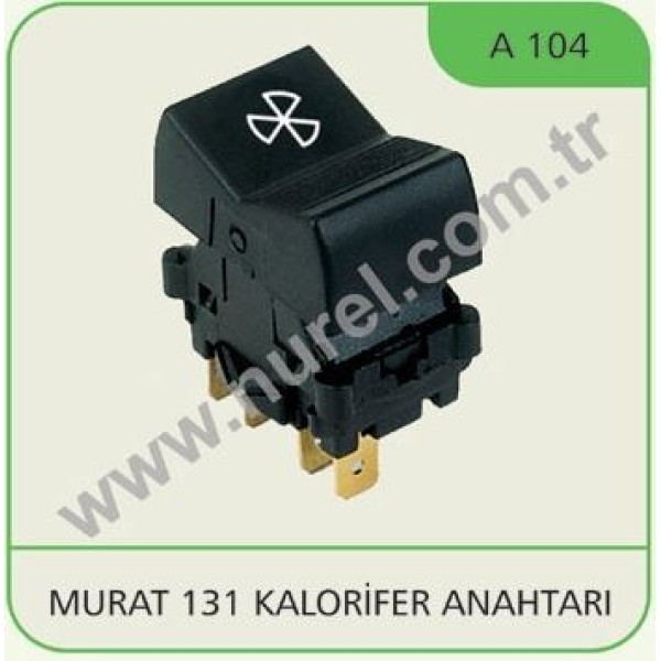 NUREL A104 Kalorifer Anahtarı M131