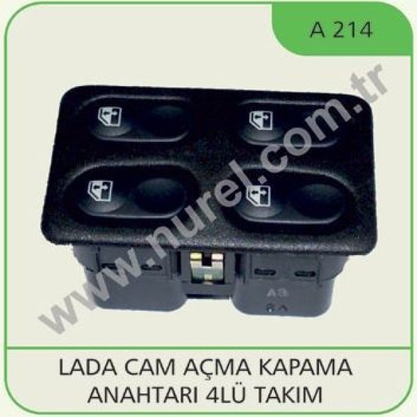 NUREL A214 Cam Açma Düğmesi 4 Lu 28 Pin Lada 