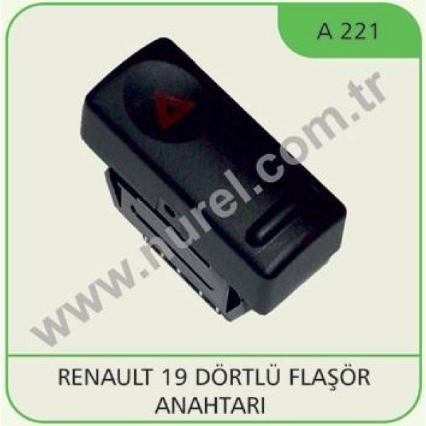 NUREL A221 Dörtlü Flasör Anahtarı R19 