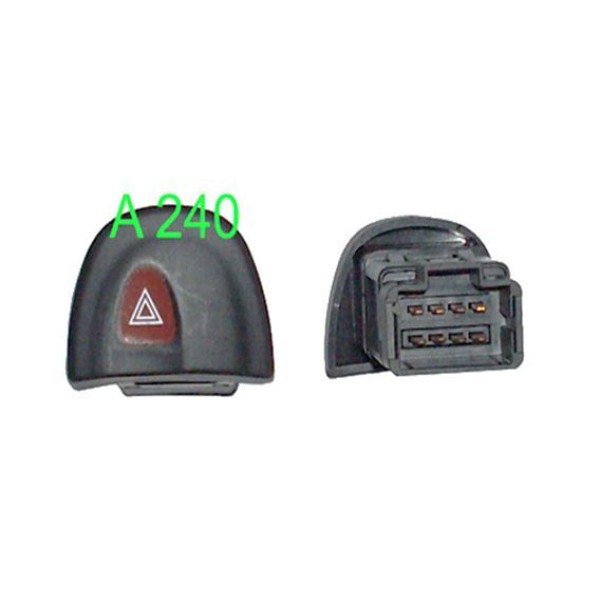 NUREL A240 Dörtlü Flasör Düğmesi Megane I 8 Pin