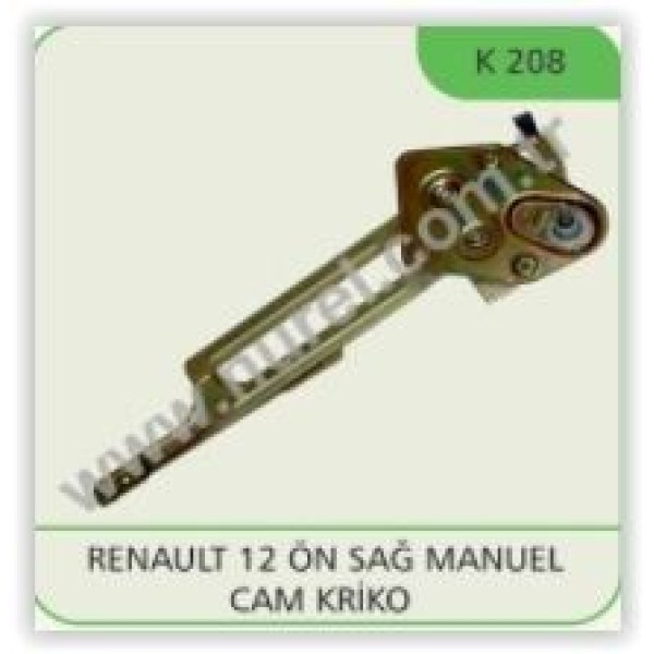 NUREL K208 Cam Krikosu Ön Sağ Renault 12 Cam Krikosu