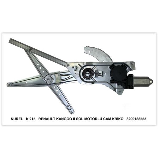 NUREL K215 Cam Krikosu (Mekanizması) Ön Sol Kangoo II