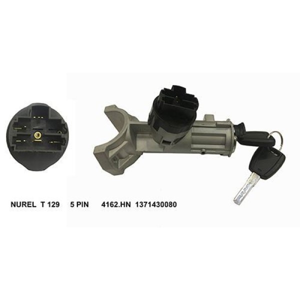 NUREL T129 Kılıtlı Kontak Gövdesı Komple Anahtarlı Ducato III Boxer III 07- 