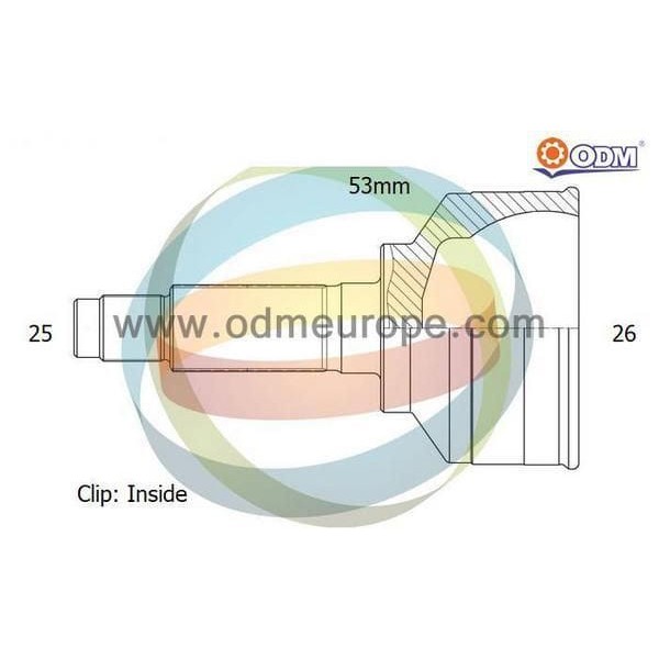 ODM FD-1-1052 Aks Kafası Connect 02- 90Ps 25×26×53