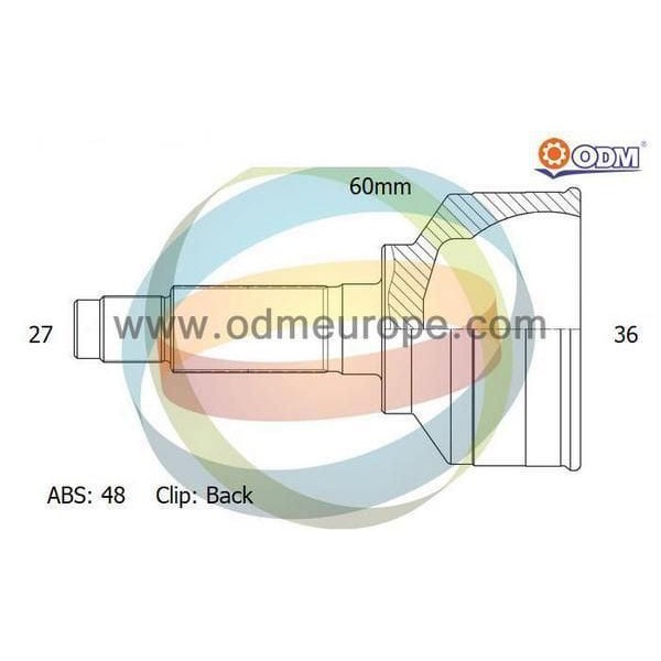 ODM ME-1-1004A Aks Kafası Vito Dıs Absli 27×72×36 