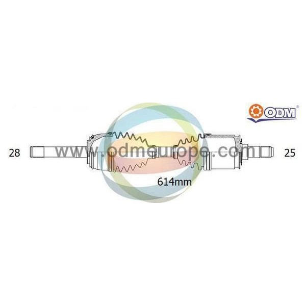 ODM MI-8-8558 Ön Aks L200 96-07 2,5 Td Sol