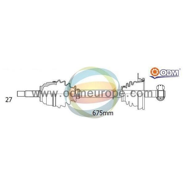 ODM RN-7-7011 Ön Aks Trafic IIVivaro 01- Sol