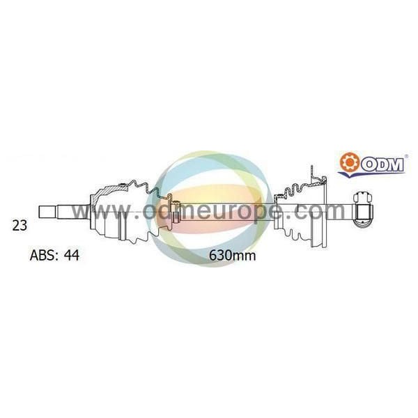 ODM RN-7-7018A Ön Aks Kangoo 1,5DCI 98-02 Sol (Kalın Freze Absli)