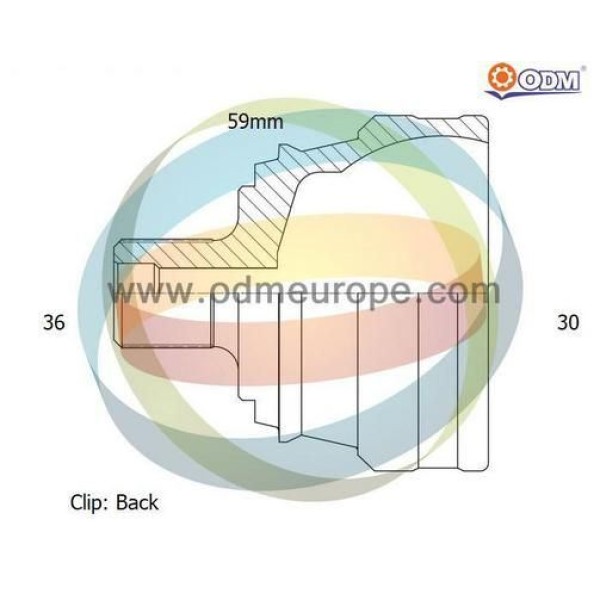 ODM VW-1-1045 Aks Kafası Golf VI Leon Octavia 1,4Tsı Dıs 36×60×30