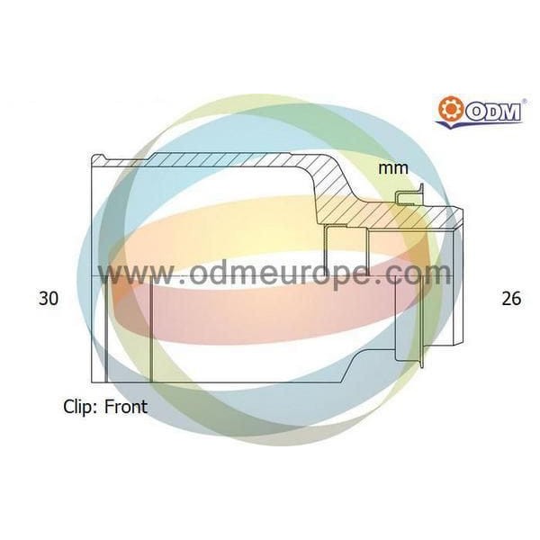 ODM VW-3-5036 Aks Kafası T5 03- 2,5TDI Iç Sol (Axd)