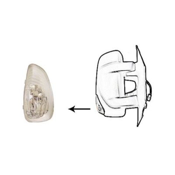 OEK 261609635R Dış Dikiz Ayna Sinyali Sağ Sarı Master III-Movano 10 