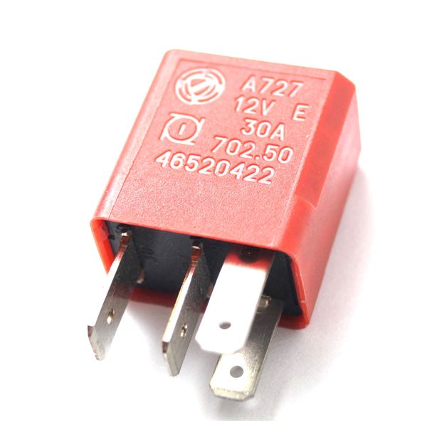 OEK 46520421 Micro Röle 12V 20 Amper 4 Fişli Siyah 