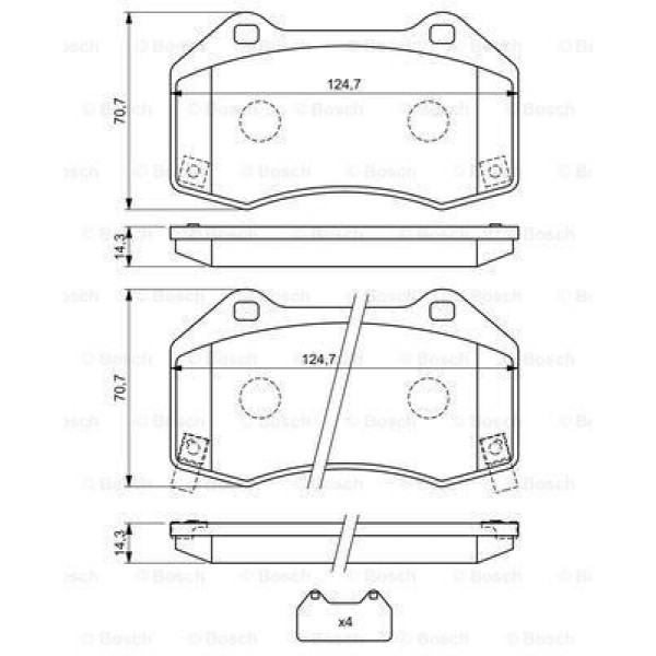 OPEL 95515503 Brake Pads O.E Old Parts Only 1605231