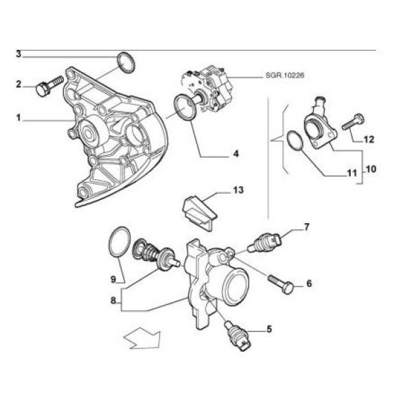 OPAR 504099279 Boru.Su Pompa Dct