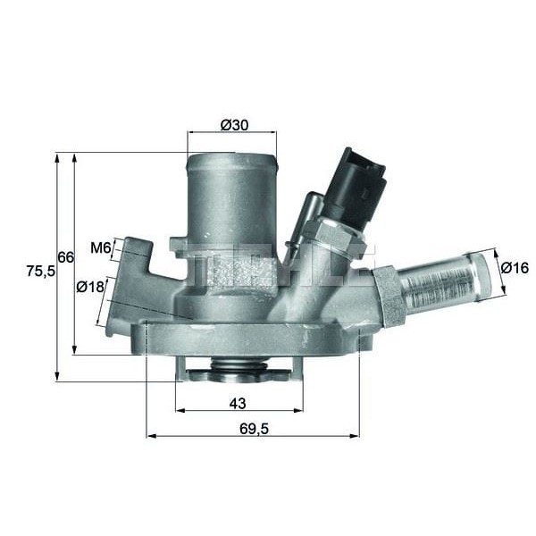 OPAR 55215006 Termostat Egea-Punto Evo 09-12 1.4-1.6Jtdpunto 12-Bravo II 08-500 08- 1.4 Komple 80C 