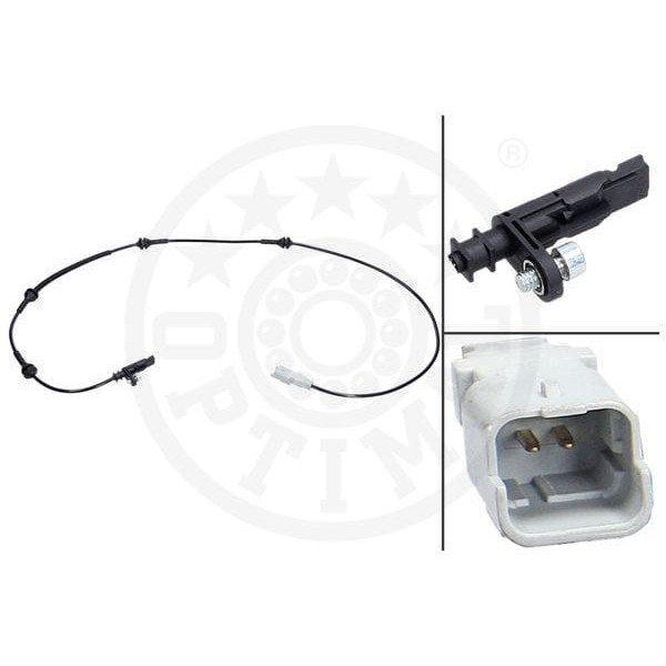 OPTIMAL 6-S430 Ön Sağ Sol Abs Kablosu Sensörü C5 08- C6 05- 407 05-