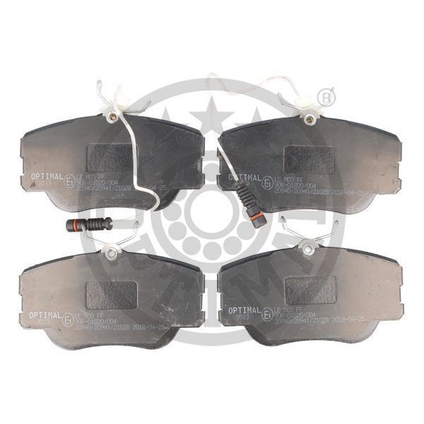 OPTIMAL BP-9513 Fren Balata Seti Diskli Fren Coupec124 -E-Klassew124 -E-Klasse Cabrioleta124 -E-Klas 