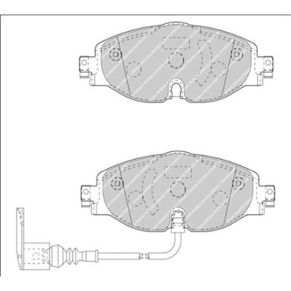 OPTIMAL BP-12618SD Ön Balata Golf7-A3-Leon-Tiguan-Passat-Octavia-Superb 12 