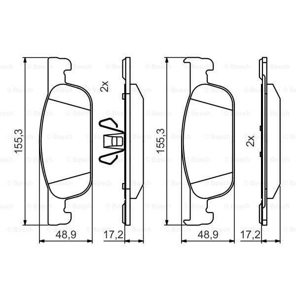 OPTIMAL BP-12699SD Ön Balata CLIO IV 0.9 Tce-1.2-1.5DCI 12 Dacia Duster-Logan II- Sandero II 1.2-1.5