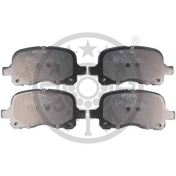 OPTIMAL BP10211 Fren Balata Seti Diskli Fren Corolla E11 -Corolla Compact E11 -Corolla Liftback E11