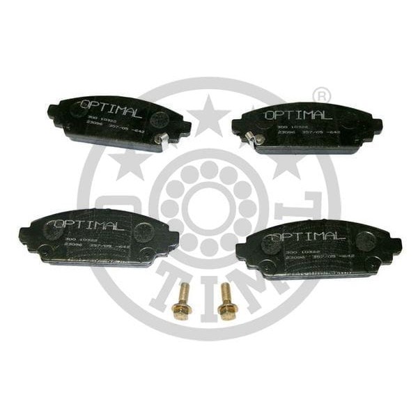 OPTIMAL BP10322 Fren Balata Seti Diskli Fren Accord Vıch-Ck-Cg -Accord VI Aerodeckcf -Civic Vıı Hatc 