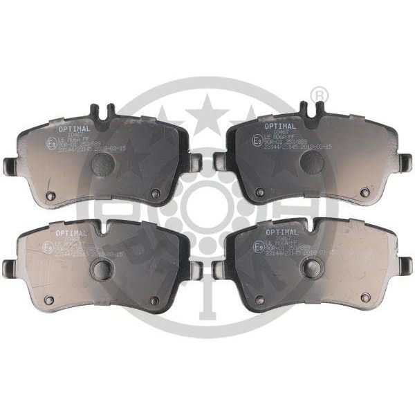 OPTIMAL BP10467 Fren Balata Seti Diskli Fren C-Klassew203 -C-Klasse Kombis203 -C-Klasse Sportcoupecl 