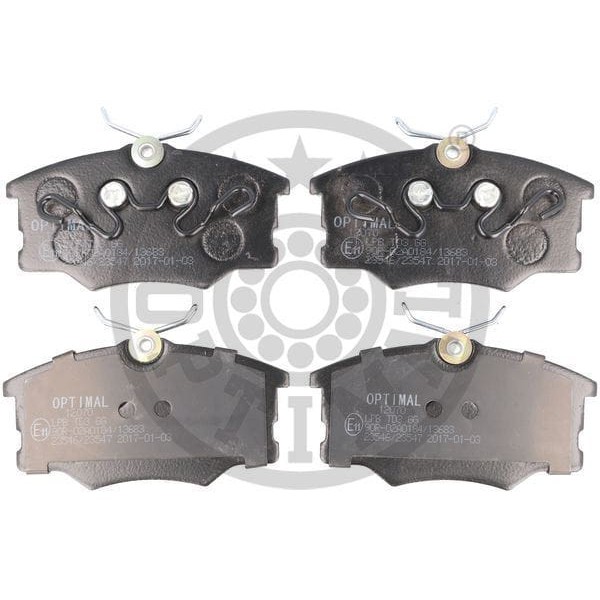 OPTIMAL BP12070 Fren Balata Seti Diskli Fren Corsa B Kasten73 Corsavan Mk Ib