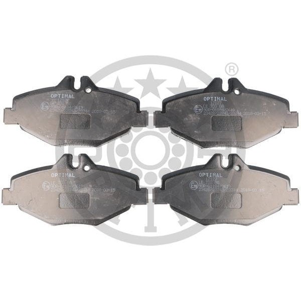 OPTIMAL BP12127 Fren Balata Seti Diskli Fren E-Klassew211 -E-Klasse Kombis211 Mercedes-Benzbbdc : E- 