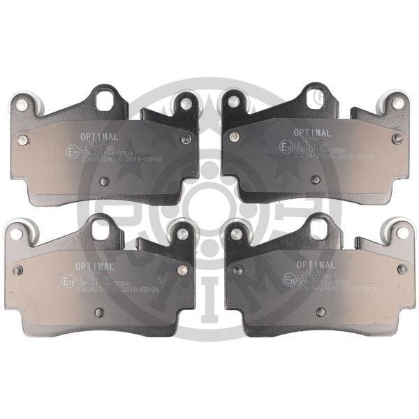 OPTIMAL BP12186 Fren Balata Seti Diskli Fren Q74L Cayenne9Pa Touareg7La-7L6-7L7 