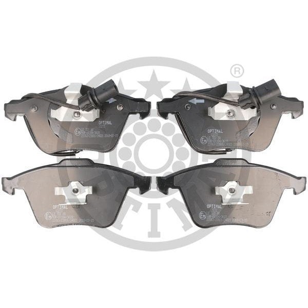 OPTIMAL BP12272 Fren Balata Seti Diskli Fren A48E2-B6 -A48Ec-B7 -A4 Avant8E5-B6 -A4 Avant8Ed-B7 -A4