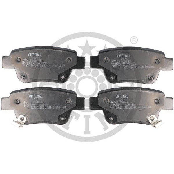 OPTIMAL BP12429 Fren Balata Seti Diskli Fren Avensis T25 -Avensis Combi T25 -Avensis Stufenheck T25