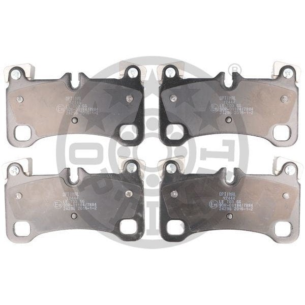 OPTIMAL BP12444 Fren Balata Seti Diskli Fren Q74L Cayenne9Pa Touareg7La-7L6-7L7