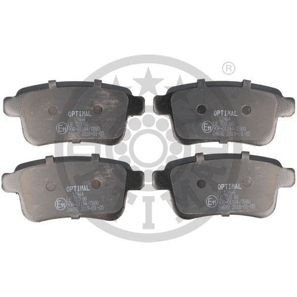 OPTIMAL BP12464 Fren Balata Seti Diskli Fren Cıtan Kasten415 -Cıtan Kombi / Tourer415 -Cıtan Mixto41 