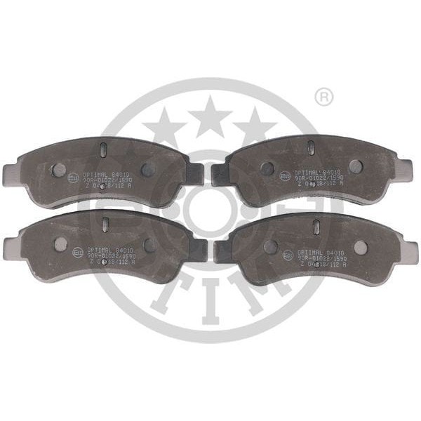 OPTIMAL BP84010 Fren Balata Seti Diskli Fren Berlingomf -Berlingo Kastenm -C2Jm -C4 Coupela -C4 Ilc