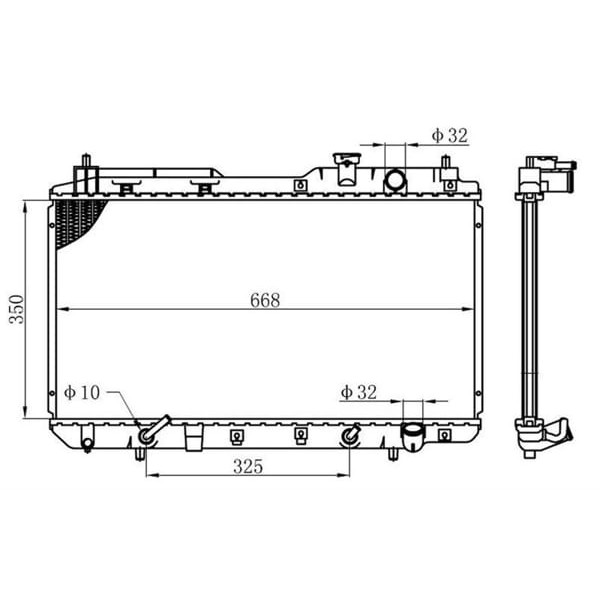 ORIS BHN000026 Radyatör Brazing At 350X668X26 Cr-V 2.0İ 95- 681021 