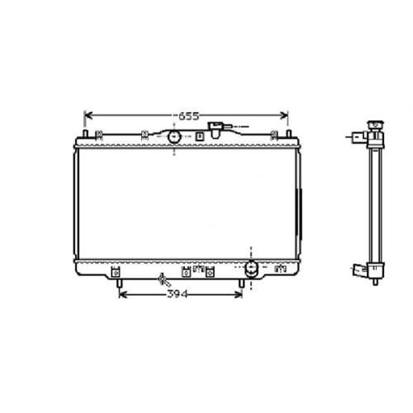 ORIS BHN050016 Radyatör Brazing Accord 98 350X678X16