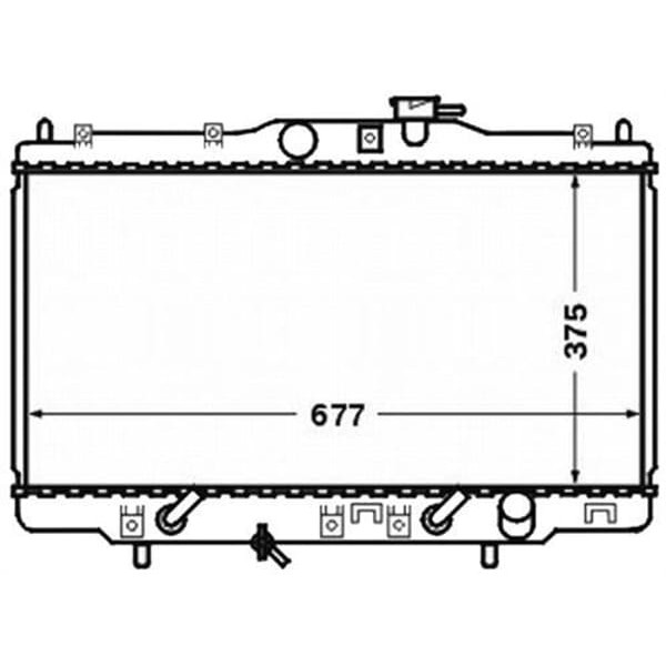 ORIS BHN051016 Radyatör Brazing Accord 98 350X678X16