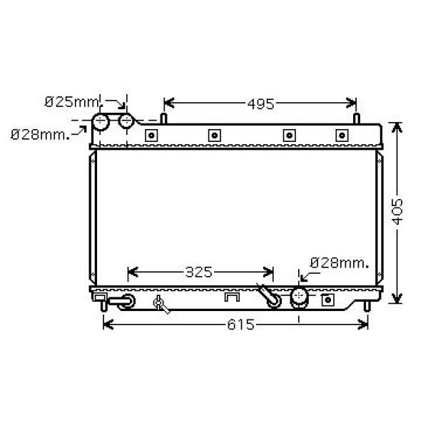 ORIS BHN062016 Radyatör Brazing Jazz 1.4 03 325X648X16
