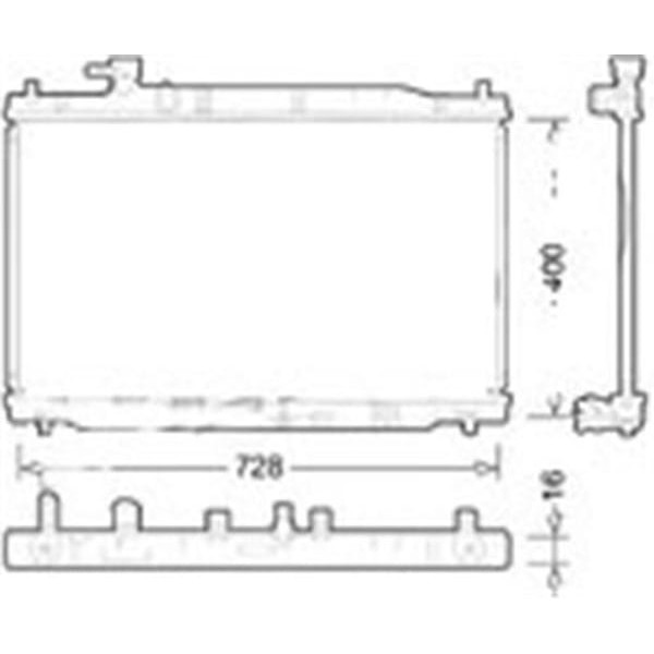 ORIS BHN091016 Radyatör Brazing Crv 07 400X726X16