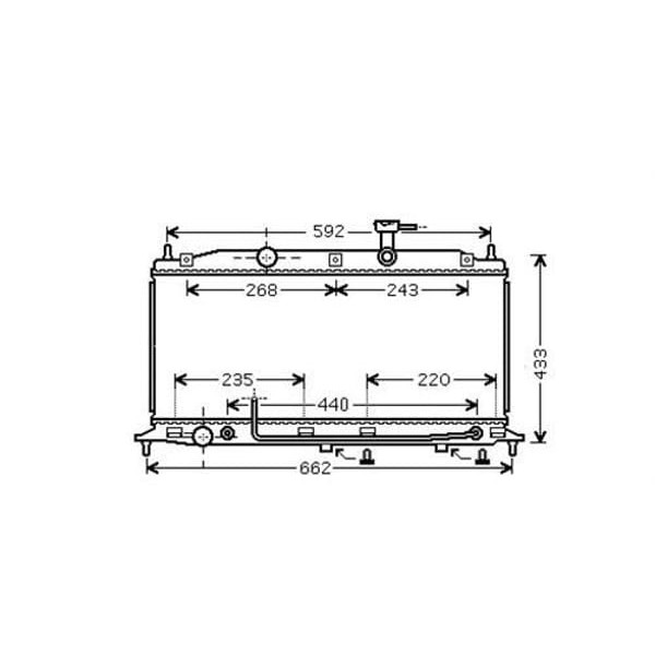 ORIS BHY035016 Radyatör Brazing Accent Era 1..4/1.6I 05 Ac Klimasız Otom 370X628X16